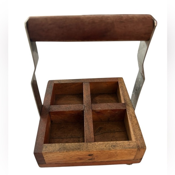 Hammered Copper Shot Glasses in Wooden Caddy - Picture 7 of 12